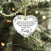 Friendship Ornament for Women for Friend - Friends That Turned into Family - Heart-Shaped - 4 of 4