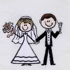 Avanti Bride & Groom Hand Towel - 2 of 3
