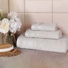 Cotton Medium Weight 3 Piece Bathroom Towel Set by Blue Nile Mills - 2 of 4