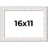 PosterPalooza | Sculpted White Picture Frame - UV Acrylic, Backing Board, Hanging Hardware Included - 2 of 4