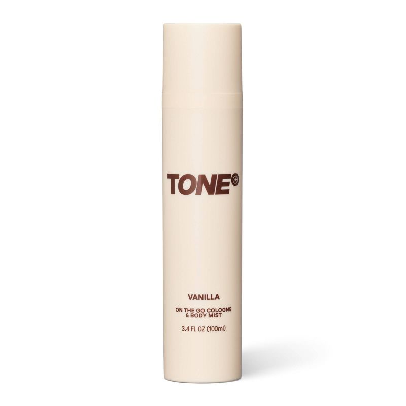 TONE On-The-Go Cologne and Body Mist - Vanilla - 100ml: Sulfate-Free, Spray, 1-Pack