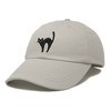 Dalix Black Cat Embroidered Womens Cotton Dad Hat Baseball Cap Adjustable - 4 of 4
