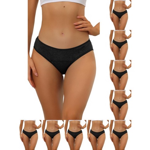 INSPIRE CHIC Women's Mid-Rise Available in Plus Size Hipster Underwears 10 Packs - image 1 of 4