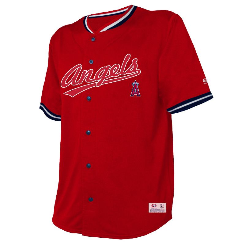 MLB Los Angeles Angels Men&#39;s Button Down Jersey, 2 of 4