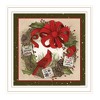 HomeRoots Cardinal Wreath White Framed Wall Art - 4 of 4