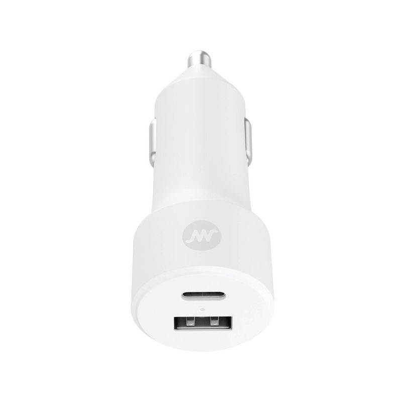 Just Wireless Pro Series 32W 2-Port USB-A &#38; USB-C Car Charger - White, 6 of 7
