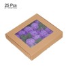 Unique Bargains Durable PE Realistic Appearance Mini Artificial Flower Heads 2.8 x 9.3 Inch 25 Pcs - 3 of 4