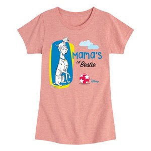 Girls' - 101 Dalmatians - Mommy's Lil Bestie Fitted Short Sleeve Graphic T-Shirt - 1 of 4