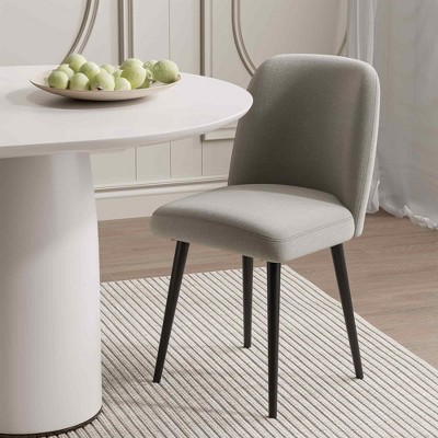 Lirago Dining Chairs with Metal Legs (Set of 2) 23*19 Gray