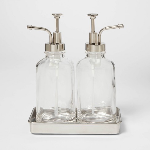 Reusable Glass Dish Soap Dispenser | Round Base