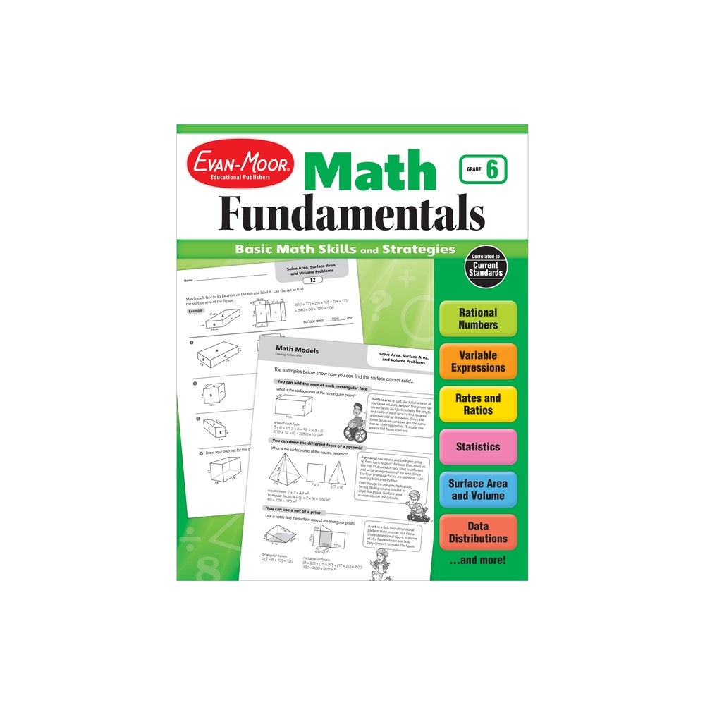 Math Fundamentals, Grade 6 - by Evan-Moor Educational Publishers (Paperback)