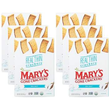 Mary's Gone Crackers Sea Salt Real Thin Crackers - Case of 6/5 oz