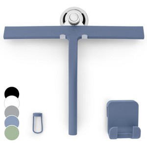 Shower Squeegee for Glass Doors, 11 Inch Silicone Window and Bathroom Cleaning Squeegee with Modern Design - 1 of 4