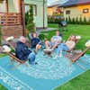 COZONY Reversible Straw Rug, Plastic Outdoor Mat for Patio, Deck, RV and Camping - 3 of 4