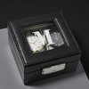 Personalization Mall Vegan Leather 2 Slot Watch Box - 3 of 4