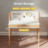 JUJABU 35.4" Kids Adjustable Study Wooden Desk with 3-Level Lifting for Bedroom, Balcony, or Small Spaces - 4 of 4