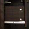 Famapy Brown Corner Wardrobe Double Door Two Drawer Wardrobe Organiser with Hanging Bar - 4 of 4