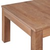 vidaXL Coffee Table Natural Teak Solid Teak Wood 23.6x23.6 in Durable - 4 of 4