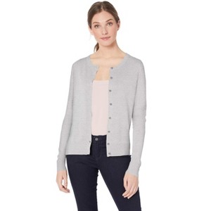 Women Cardigan Sweaters Long Sleeve Crewneck Cardigans Lightweight Open Front Sweater Casual Tops Fall - 1 of 4