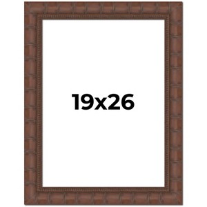 PosterPalooza | 19x26 Wide Bamboo Picture Frame, UV Acrylic, 4 Finishes - Brown, Black, Silver, and Natural - 1 of 4