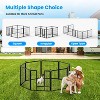 Gulches 8 - Panel Heavy Duty Pet Fence - 24" Tall for Small Dogs, Black, Ideal for Yard, Travel & Camping - 2 of 4