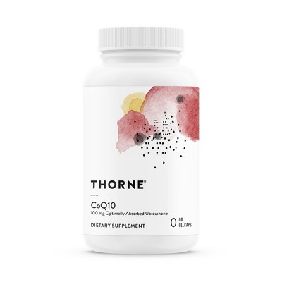 Thorne CoQ10 (formerly Q-Best 100) - 100mg Optimally Absorbed Ubiquinone - 60 Gelcaps