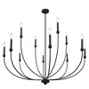 LNC Dolohovstrout 12-Light 47.2" Modern Candle Oversizded Chandelier,Black - 3 of 4