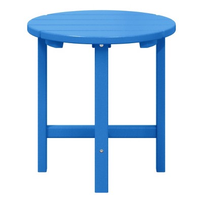 WestinTrends All-Weather Outdoor Patio Round Poly Adirondack Side Table