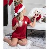 Hello Mello Women's Holiday Sleep Shirts V-Neck Lounge Nightgow - 4 of 4