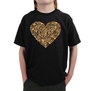 LA Pop Art Fall Vibes  - Boy's Word Art T-Shirt - 1 of 4