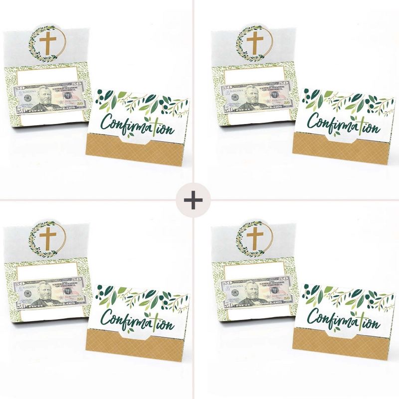 Big Dot of Happiness Confirmation Elegant Cross - Assorted Religious Party Money and Gift Card Holders - Set of 8, 2 of 6