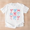 Simply Sage Market Patriotic Bows Stacked Coquette Garment Dyed Tee - 3 of 4