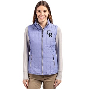 Colorado Rockies Cutter & Buck Rainier PrimaLoft® Womens Eco Insulated Full Zip Puffer Vest - 1 of 1