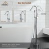 CASAINC Single-Handle High Arch Floor Mounted Freestanding Tub Faucet with Hand shower - 2 of 4