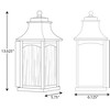 Progress Lighting Maison 1-Light Outdoor Wall Lantern in Black with Seeded Glass Shade - 2 of 2