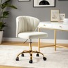 Ilia Comtemperary Swivel Office Chair with Channel Tufted Back | Karat Home - image 2 of 4