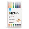 KINGART Twin-Tip Brush & Fine Markers 12 Colors - 4 of 4