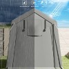 GustoWave Outdoor Portable Storage Shed, Carport Tent for Motorcycle, Bike - 4 of 4