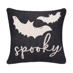C&F Home 20" x 20" Bats Reversible Halloween Knitted Pillow - 1 of 4