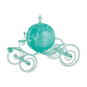 Bepuzzled Disney Cinderella's Carriage Aqua 3D Crystal Puzzle 71pc - 1 of 4