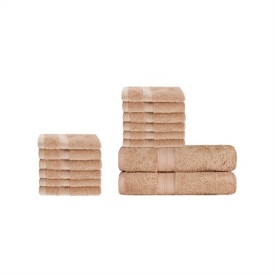 BedVoyage 3-Piece Sand Viscose From Bamboo Quick Dry Bath Sheet