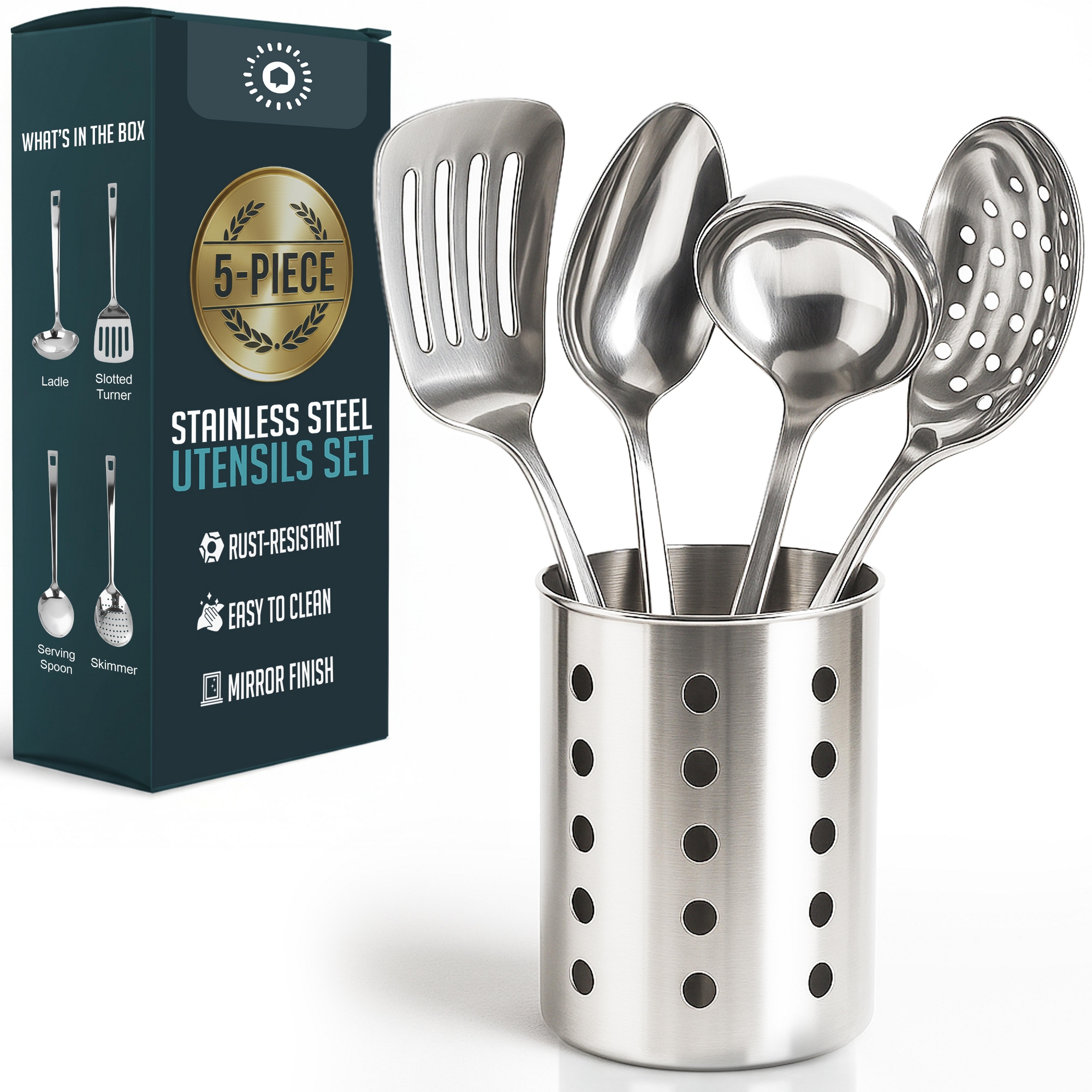 Stainless Steel Kitchen Utensil Set (4 pack)