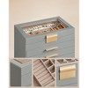 SONGMICS Jewelry Box with Glass Lid, 6-Layer Jewelry Organizer, 5 Drawers, for Sunglasses, Big Jewelry, Jewelry Storage - 3 of 4