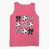 Simply Sage Market Soccer Ball Bows Garment Dyed Tank - 3 of 3
