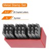 Unique Bargains High Tool Steel A-Z Letter Stamp Set for Metal Plastic 27 Pcs - 3 of 4