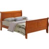Passion Furniture Louis Philippe Queen Sleigh Bed with High Footboard - 2 of 4