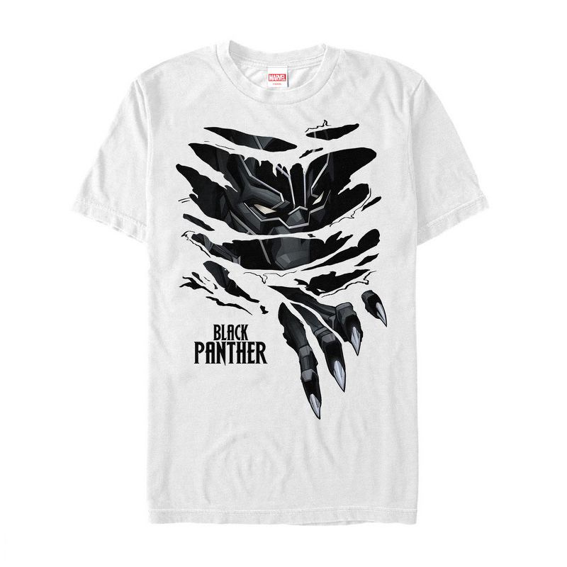 Men's Marvel Black Panther Claw Tear T-Shirt, 1 of 5