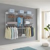 Tangkula Wall Mounted Custom Closet Adjustable Hanging Storage Organizer Rack - 3 of 4