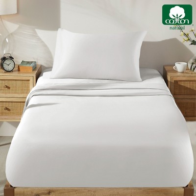 Ivory Twin Cotton Sateen Deep Pocket Sheet Set