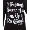 Harry Potter Girls' I Solemnly Swear Glow In The Dark Raglan T-Shirt - 2 of 4